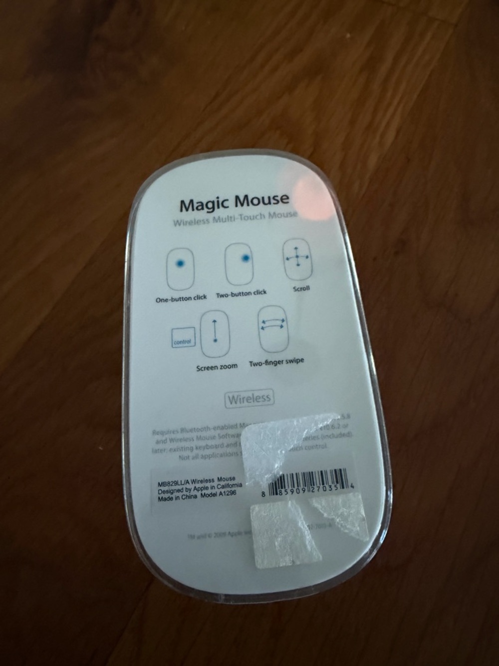 Apple Magic Mouse Bluetooth Wireless Computer Mouse A1296 (In Box) - Picture 2 of 3